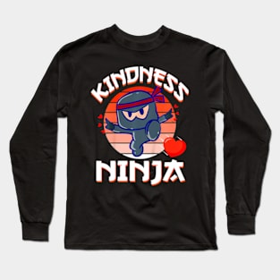 Kindness Ninja  Kids Orange Unity Day Anti Bullying Long Sleeve T-Shirt